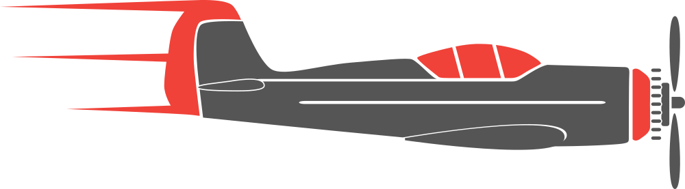 OnlineLabels Clip Art - Airplane Flugzeug